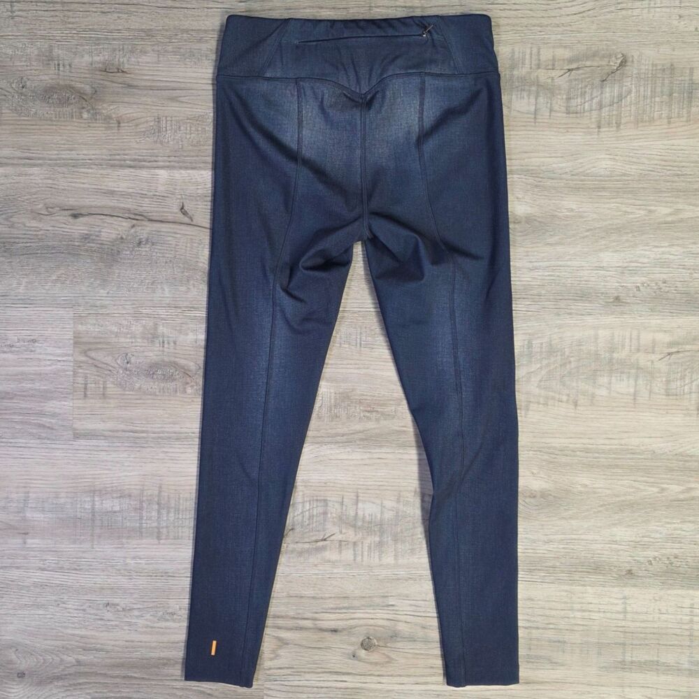 Lucy Faded Jean Print Hot Pants Leggings - Size Small - Denim Look! - Picture 5 of 7
